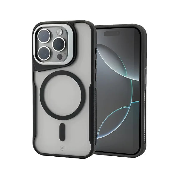 CAPA IPHONE 16 PRO MAX RING PRETA - DEVIA