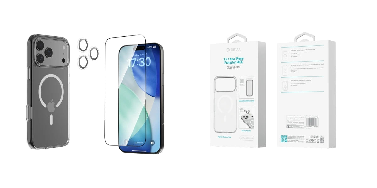 KIT GUARDIAN GLASS 3 EM 1 IPHONE 17 PRO - DEVIA